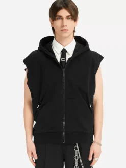 Men C2H4 005 - Accumulation Sleeveless Hoodie