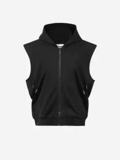 Men C2H4 005 - Accumulation Sleeveless Hoodie