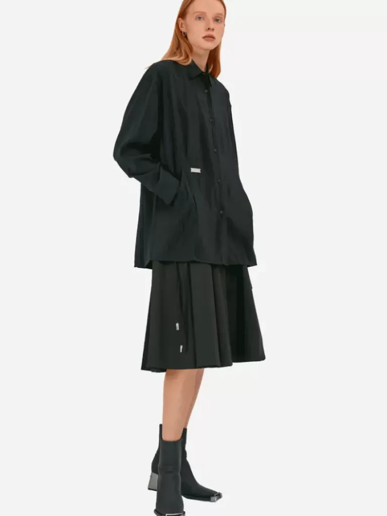 Women C2H4 004 - Arc Cutting Ripple Shirt