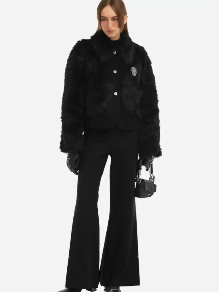 Women C2H4 006 - Arch Paneled Fur Jacket