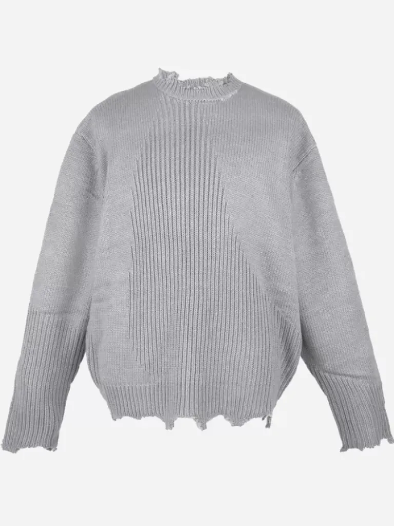Men C2H4 002 - Arc Sculpture Knit Sweater