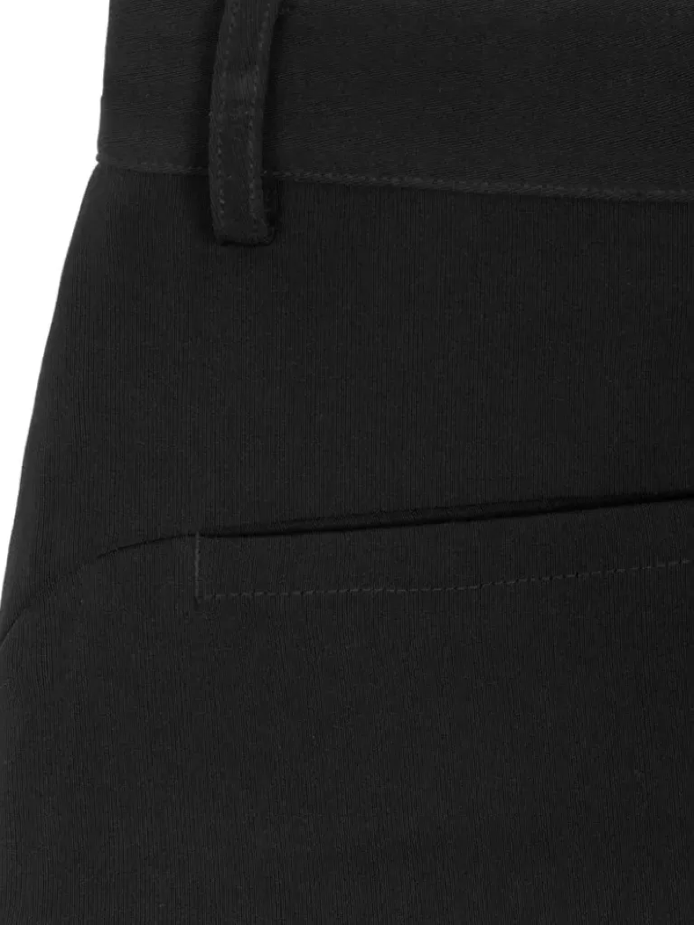 Women C2H4 004 - Arc Splicing Flappy Flared Trousers