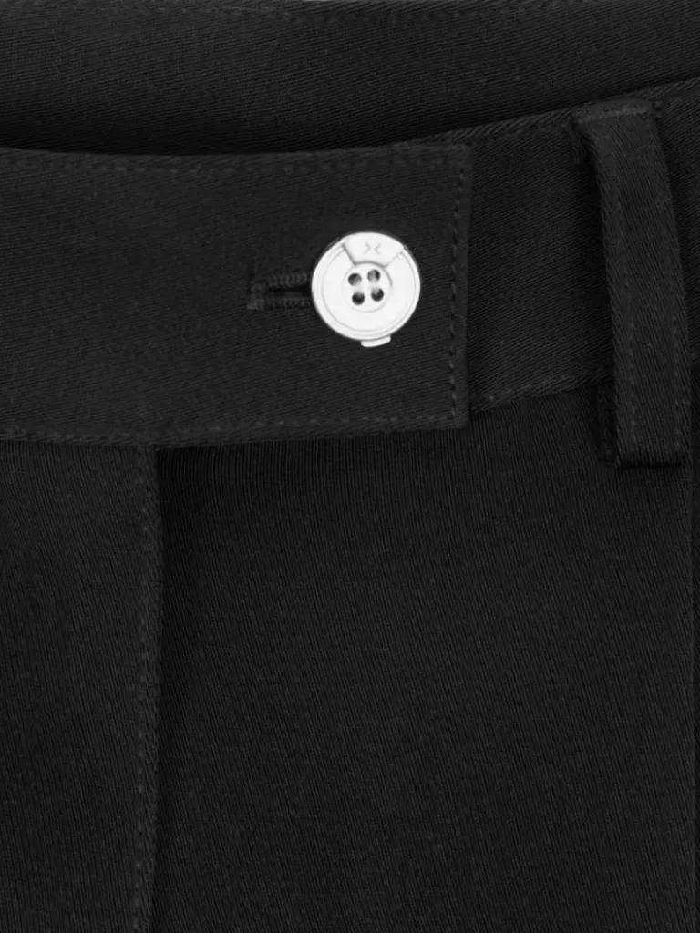 Women C2H4 004 - Arc Splicing Flappy Flared Trousers
