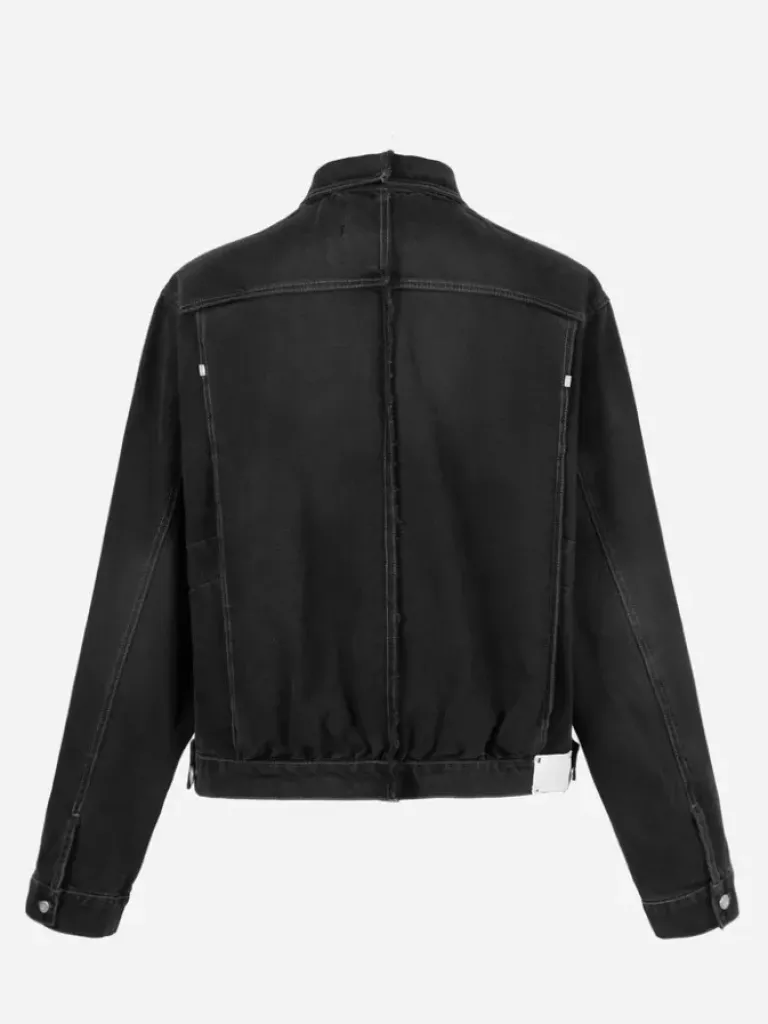 Men C2H4 005 - Asteroid Raw Edge Denim Jacket