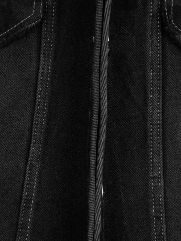 Men C2H4 005 - Asteroid Raw Edge Denim Jacket