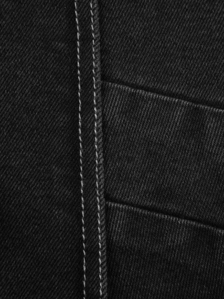 Men C2H4 005 - Asteroid Raw Edge Denim Jacket