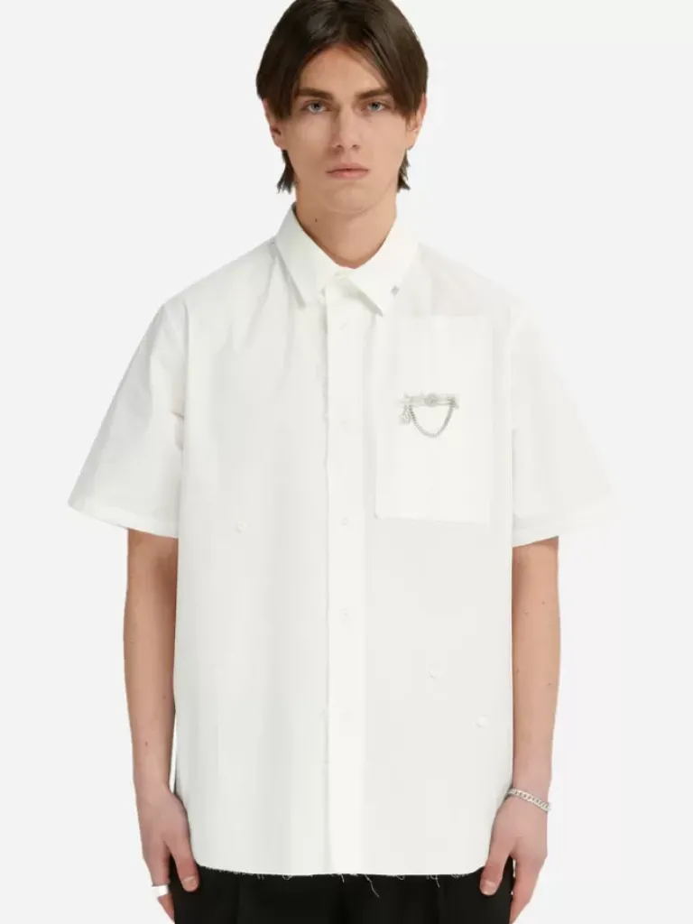 Men C2H4 005 - Asteroid Raw Edge Shirt