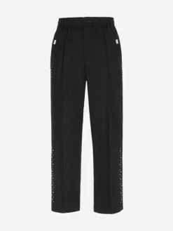 Men C2H4 004 - Asteroid Rivet Zippered Sweatpants