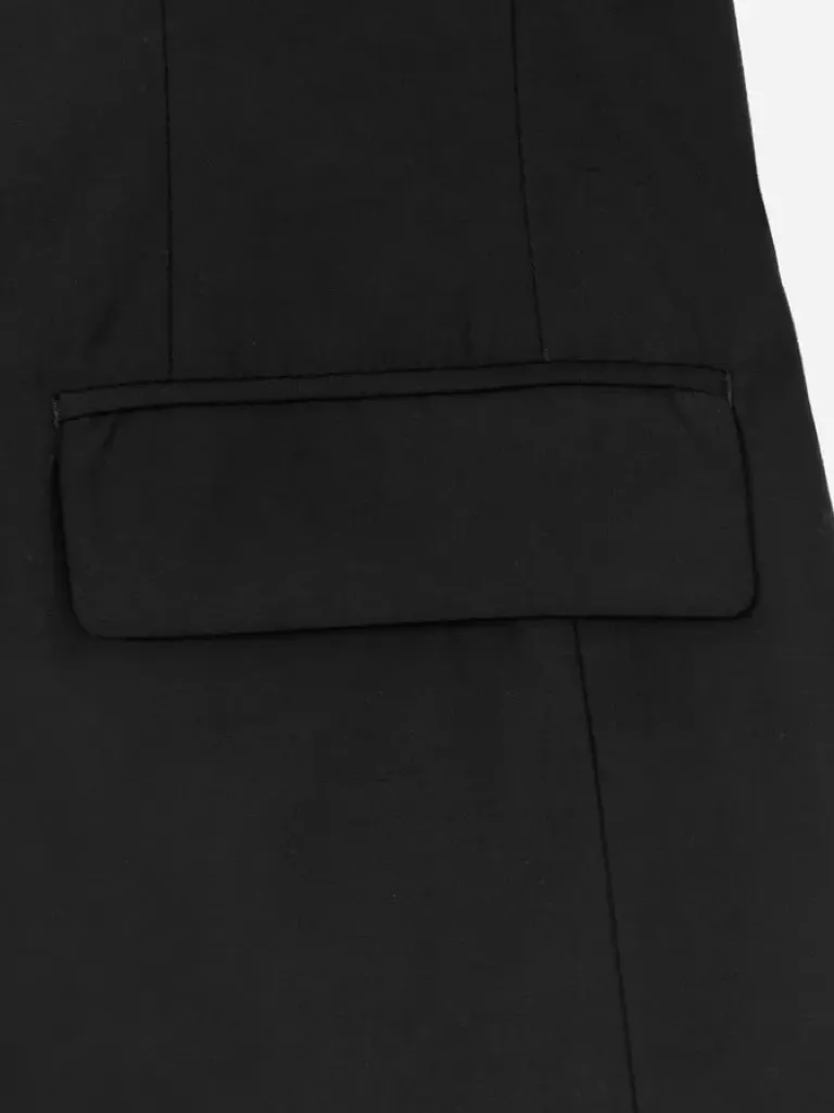 Women C2H4 004 - Asymmetrical Double Lapel Tailored Jacket