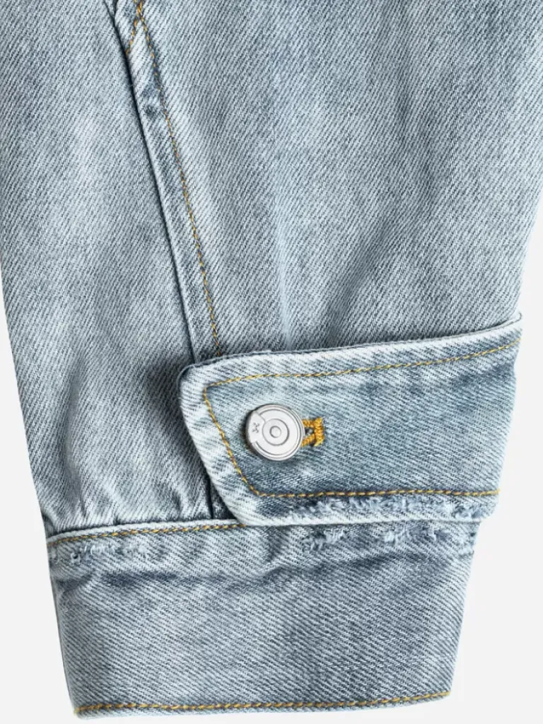 Men C2H4 003 - Asymmetrical Layered Denim Jacket