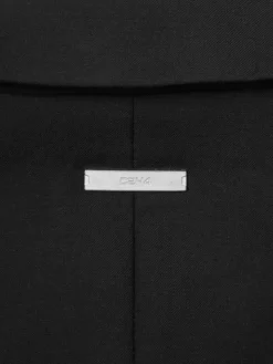 Men C2H4 005 - Asymmetric Intervein Panelled Tailored Coat