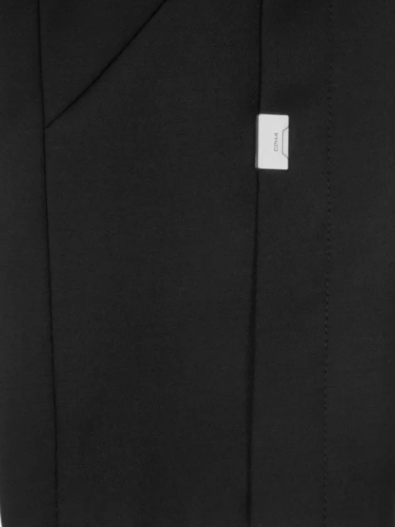 Men C2H4 005 - Asymmetric Intervein Panelled Tailored Coat
