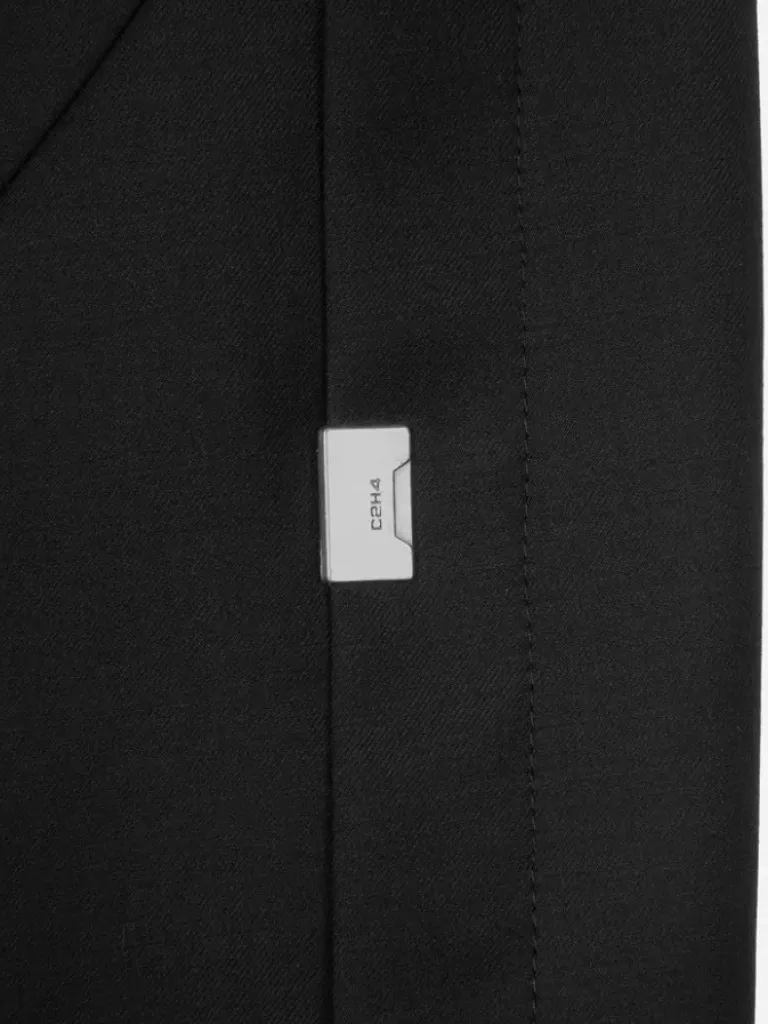 Men C2H4 005 - Asymmetric Intervein Panelled Tailored Coat