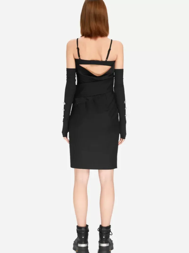 Women C2H4 005 - Asymmetry Layered Mini Dress