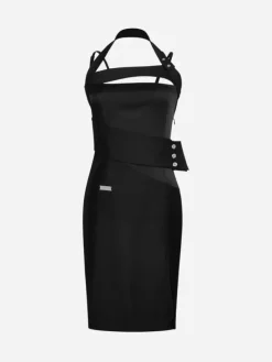 Women C2H4 005 - Asymmetry Layered Mini Dress