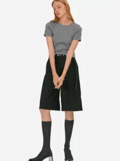 Women C2H4 007 - Basics Rib Knit T-Shirt