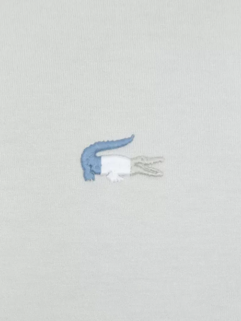 Men C2H4 X Lacoste Applique Logo Double Layer Long Sleeve T-Shirt
