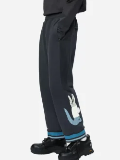 Men C2H4 X Lacoste Paneled Applique Inside-Out Sweatpants