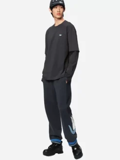 Men C2H4 X Lacoste Paneled Applique Inside-Out Sweatpants