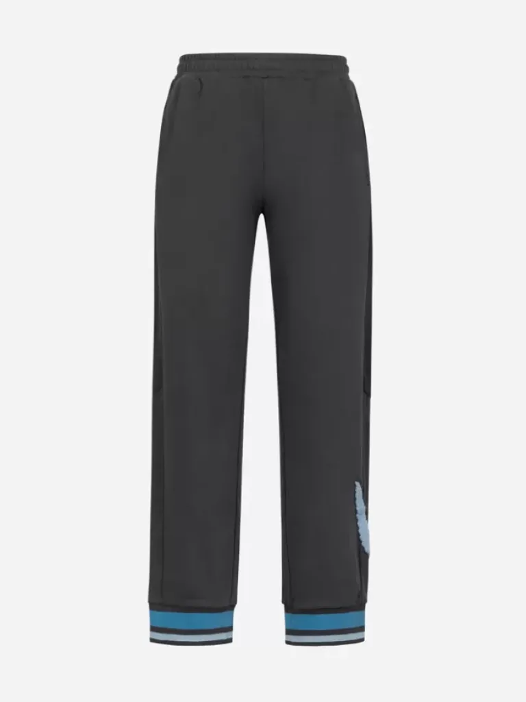 Men C2H4 X Lacoste Paneled Applique Inside-Out Sweatpants