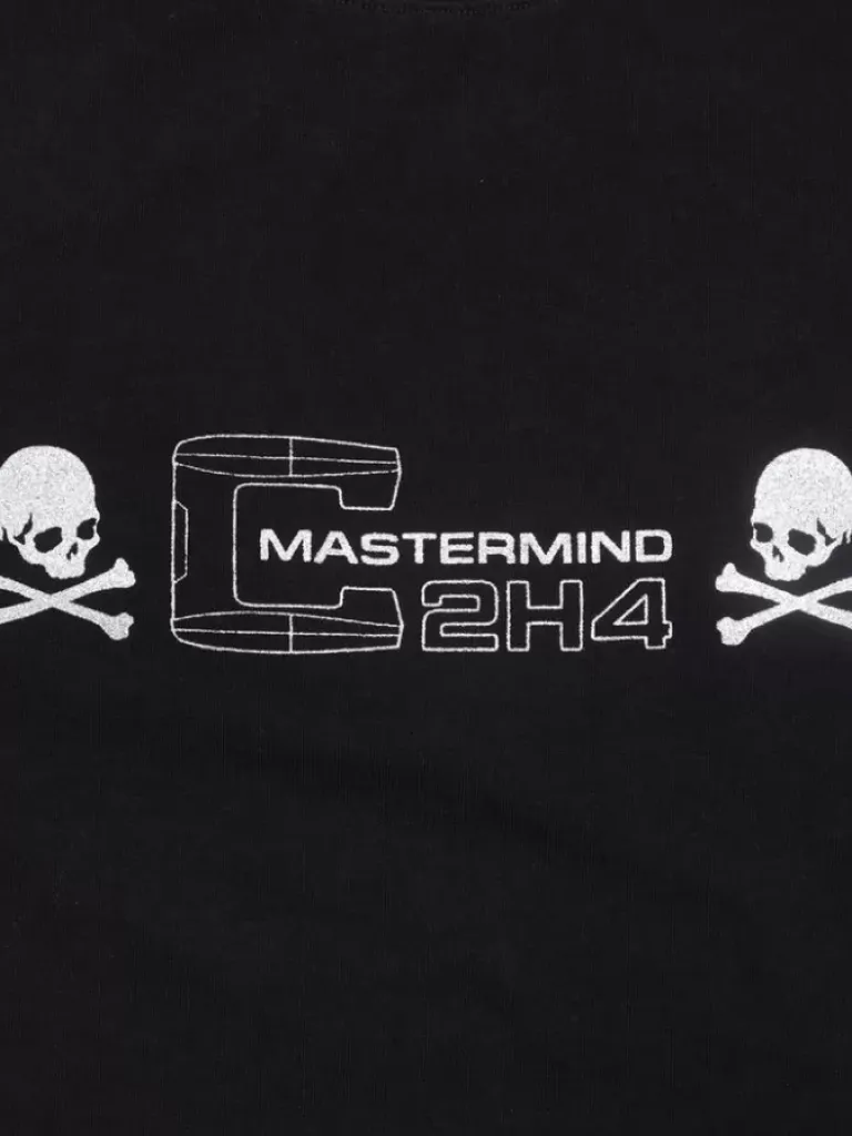Men C2H4 ® X Mastermind Japan "C-Mastermind" Double Layer Glitter Powder Long Sleeve T-Shirt