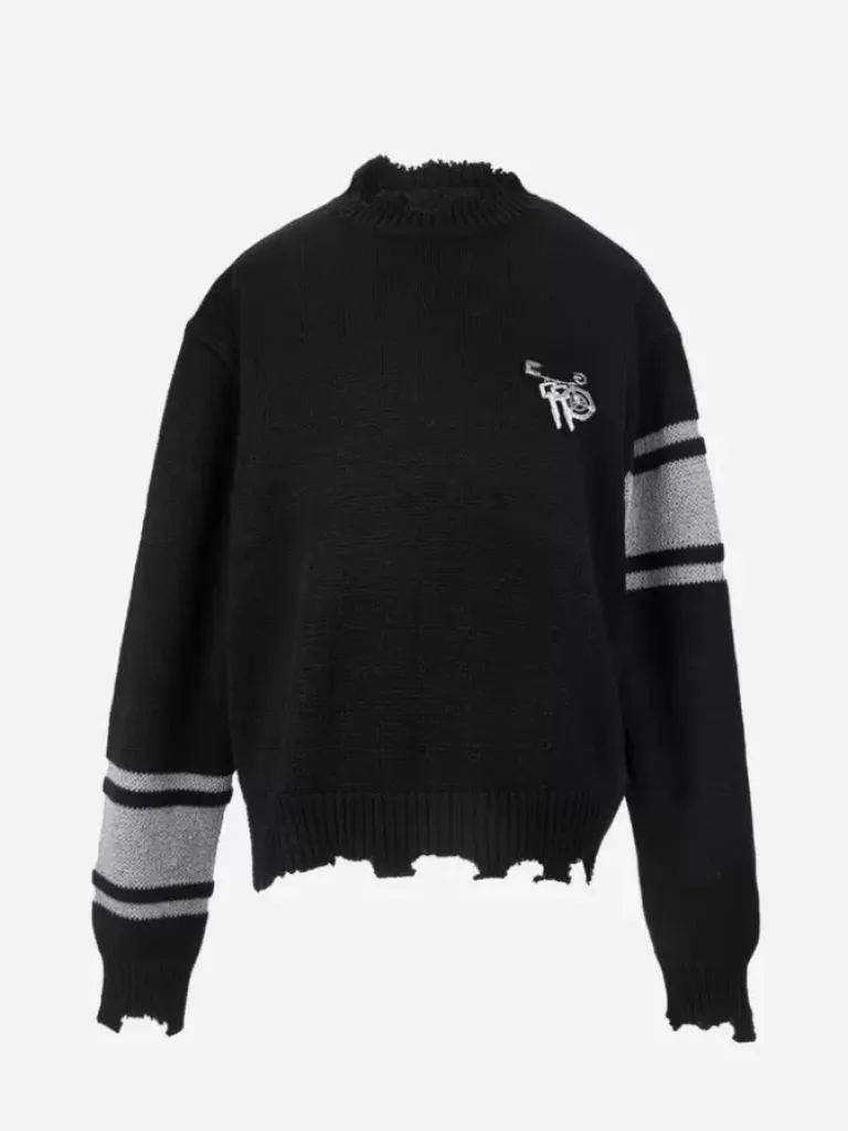 Men C2H4 ® X Mastermind Japan "C-Mastermind" Reflective Knit Sweater
