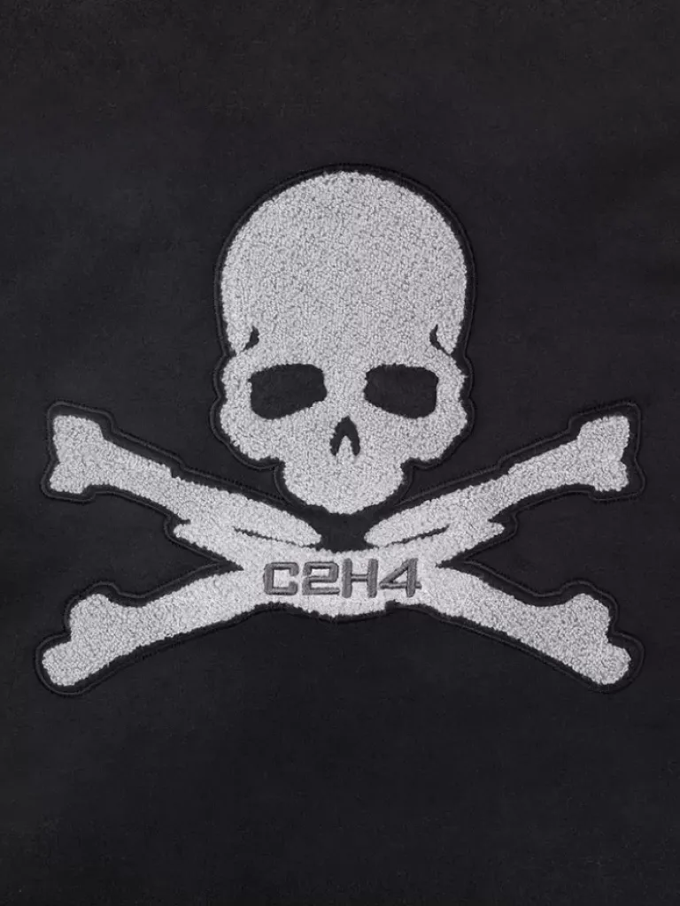 Men C2H4 ® X Mastermind Japan "C-Mastermind" Applique Baseball Jacket