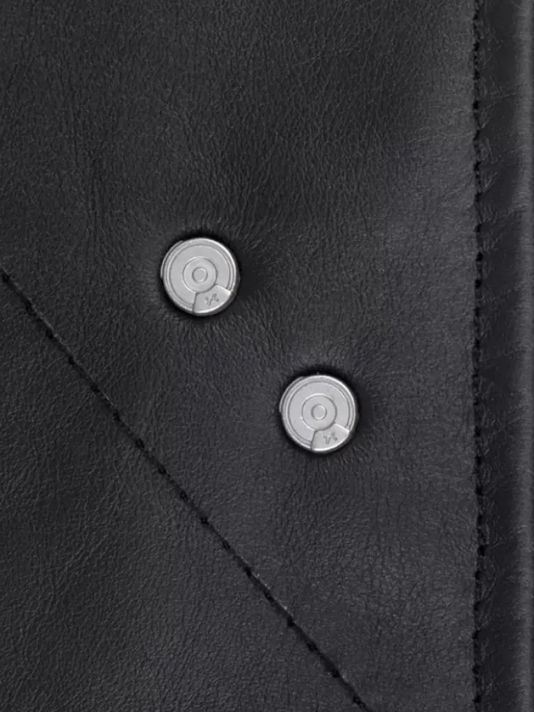 Men C2H4 ® X Mastermind Japan "C-Mastermind" Streamline Leather Jacket