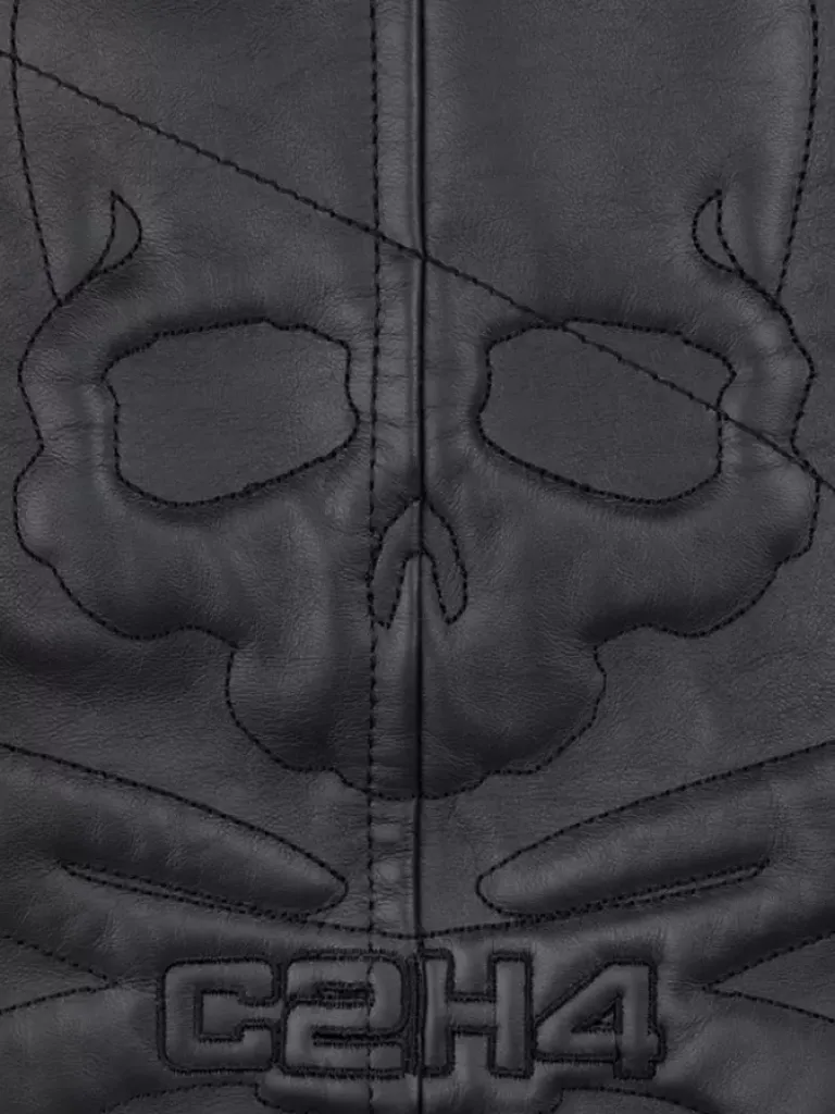 Men C2H4 ® X Mastermind Japan "C-Mastermind" Streamline Leather Jacket