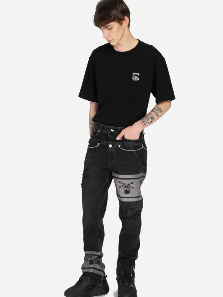 Men C2H4 ® X Mastermind Japan Double Waist Jeans