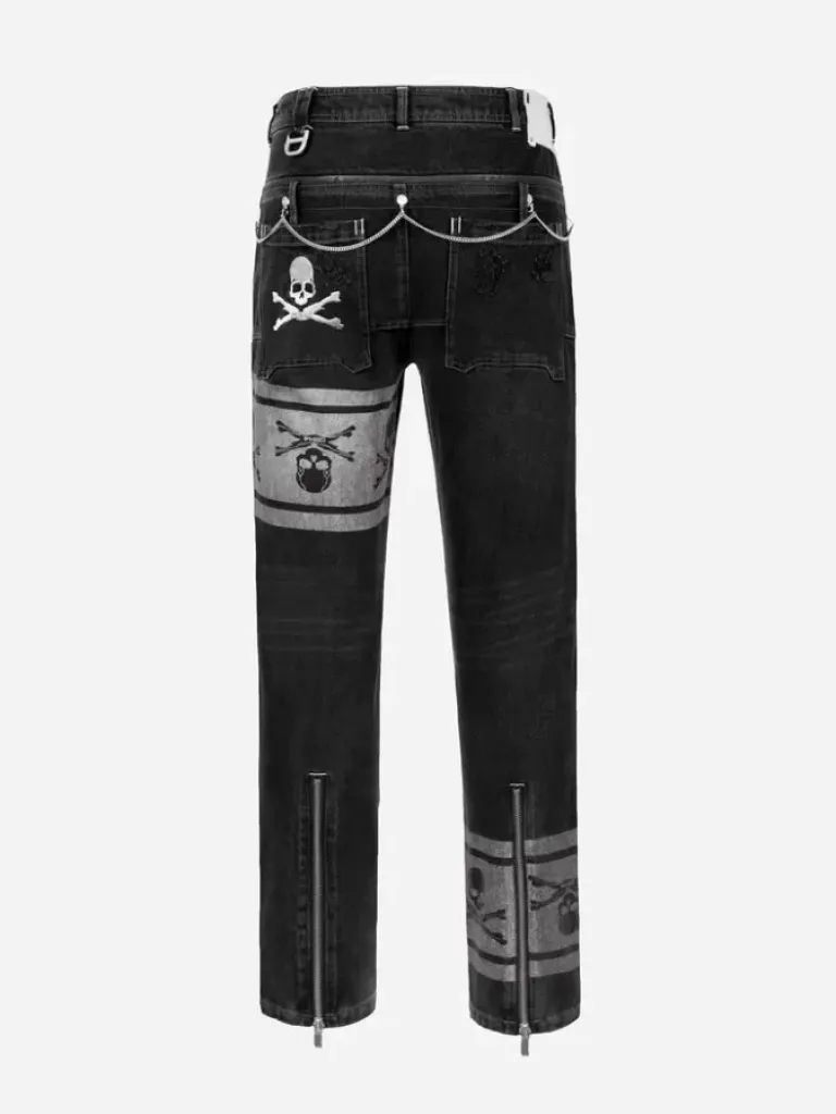 Men C2H4 ® X Mastermind Japan Double Waist Jeans