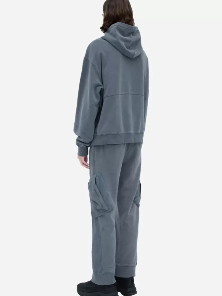 Men C2H4 002 - Cold-Dye Panelled Hoodie
