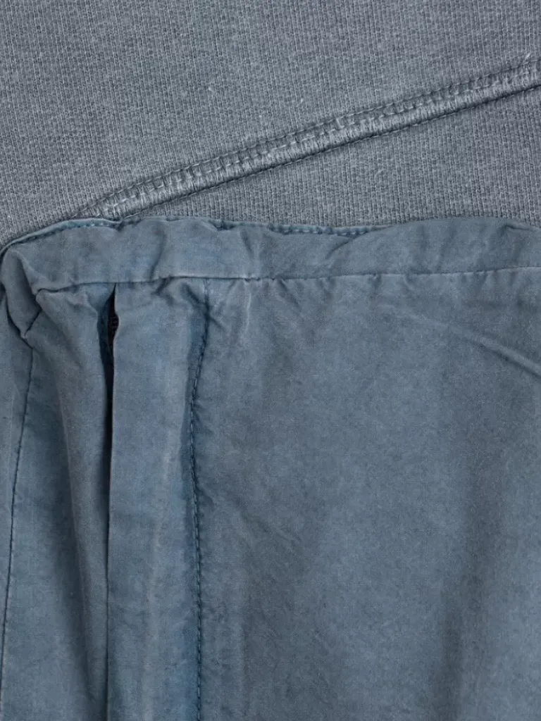 Men C2H4 002 - Cold-Dye Panelled Hoodie