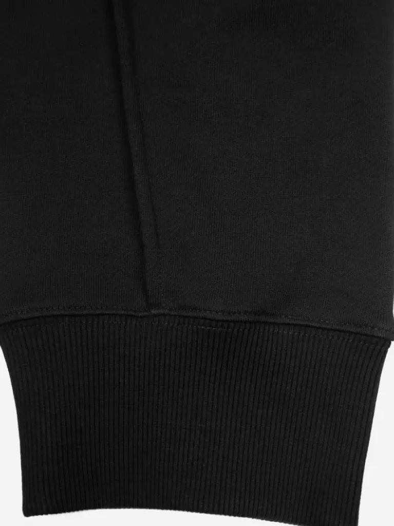 Men C2H4 005 - Contrast Raw Edge Sweater Hoodie