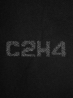 Men C2H4 005 - Contrast Raw Edge Sweater Hoodie