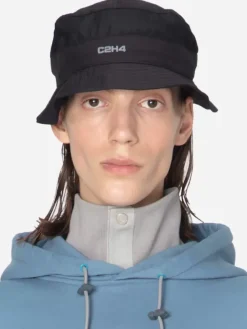 Men C2H4 001 - Data Administrator Mesh Panelled Nylon Bucket Hat