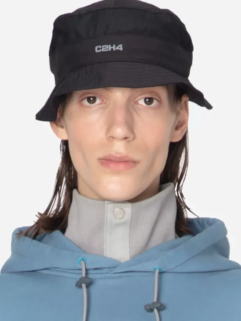 Men C2H4 001 - Data Administrator Mesh Panelled Nylon Bucket Hat