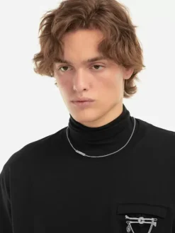 Men C2H4 006 - Debris Crevice Necklace