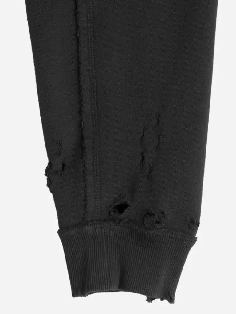 Women C2H4 003 - Distressed Inside-Out Badged Crewneck