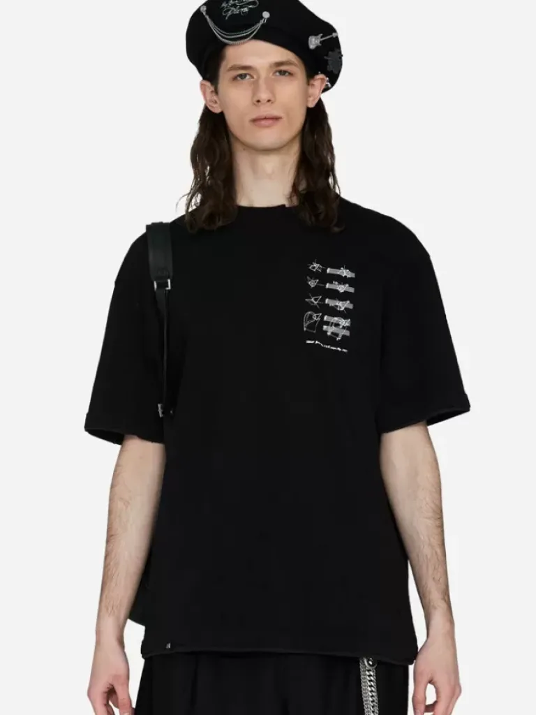 Men C2H4 003 - Distressed Layered T-Shirt