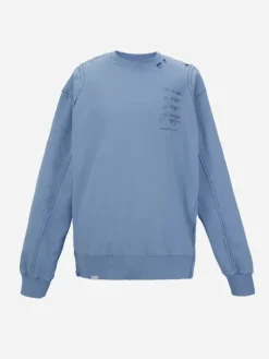 Men C2H4 003 - Distressed Panelled Crewneck