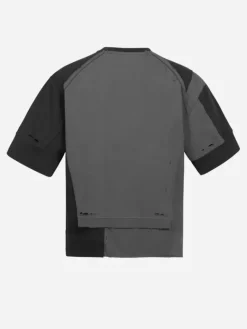 Men C2H4 005 - Distressed Panelled Vagrant T-Shirt