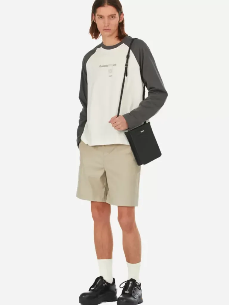 Men C2H4 007 - Easeful Paneled Long-Sleeves T-Shirt