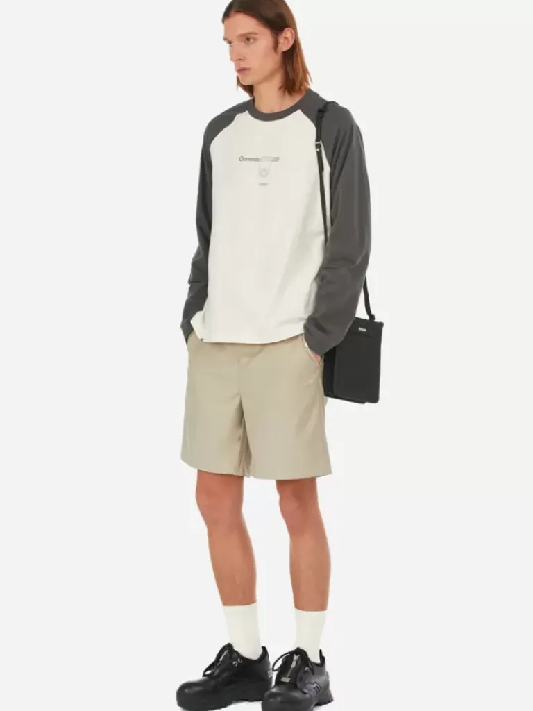 Men C2H4 007 - Easeful Paneled Long-Sleeves T-Shirt