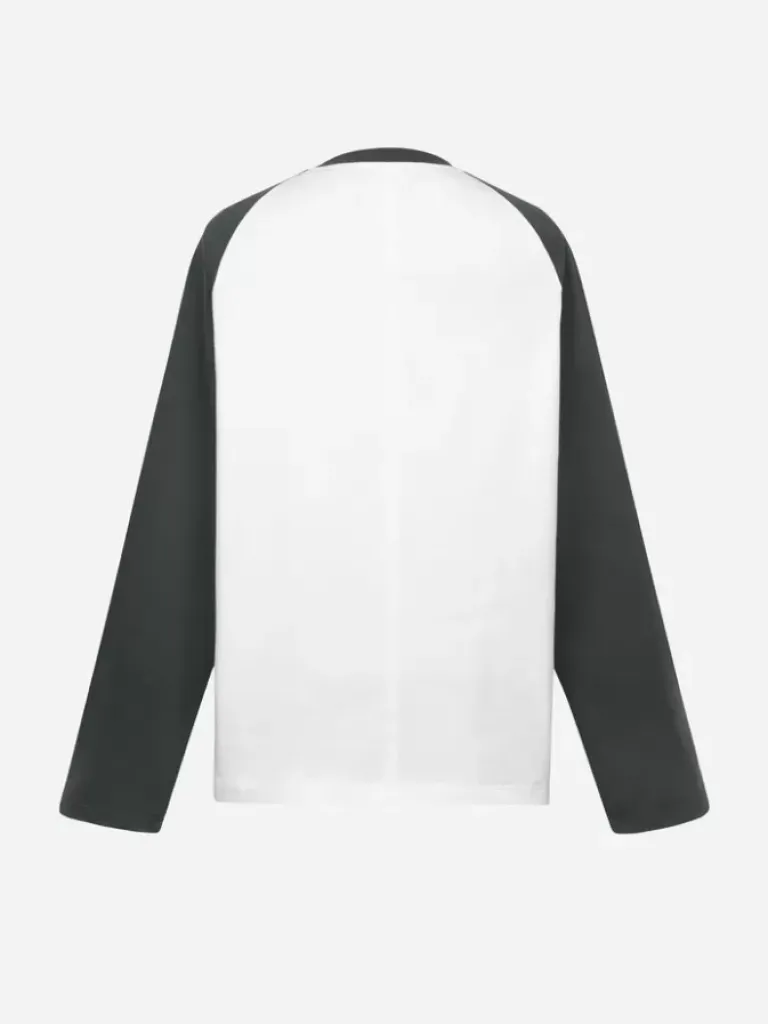 Men C2H4 007 - Easeful Paneled Long-Sleeves T-Shirt