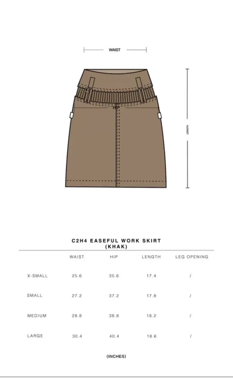 Women C2H4 007 - Easeful Work Skirt