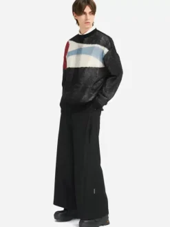 Men C2H4 005 - Ellipse Panelled Mohair Sweater