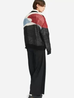 Men C2H4 005 - Ellipse Panelled Mohair Sweater