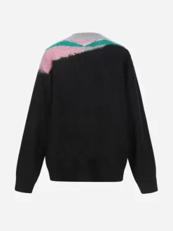 Men C2H4 006 - Ellipse Panelled Mohair Sweater