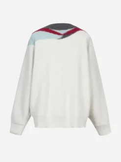 Men C2H4 006 - Ellipse Panelled Mohair Sweater